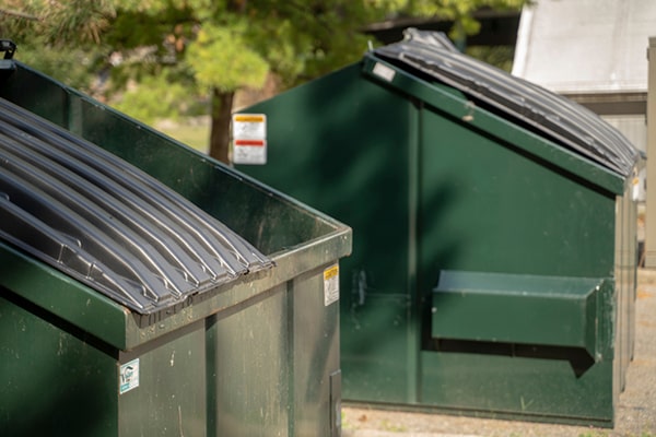 we offer commercial dumpsters in various sizes including 2, 4, 6, and 8-yard options